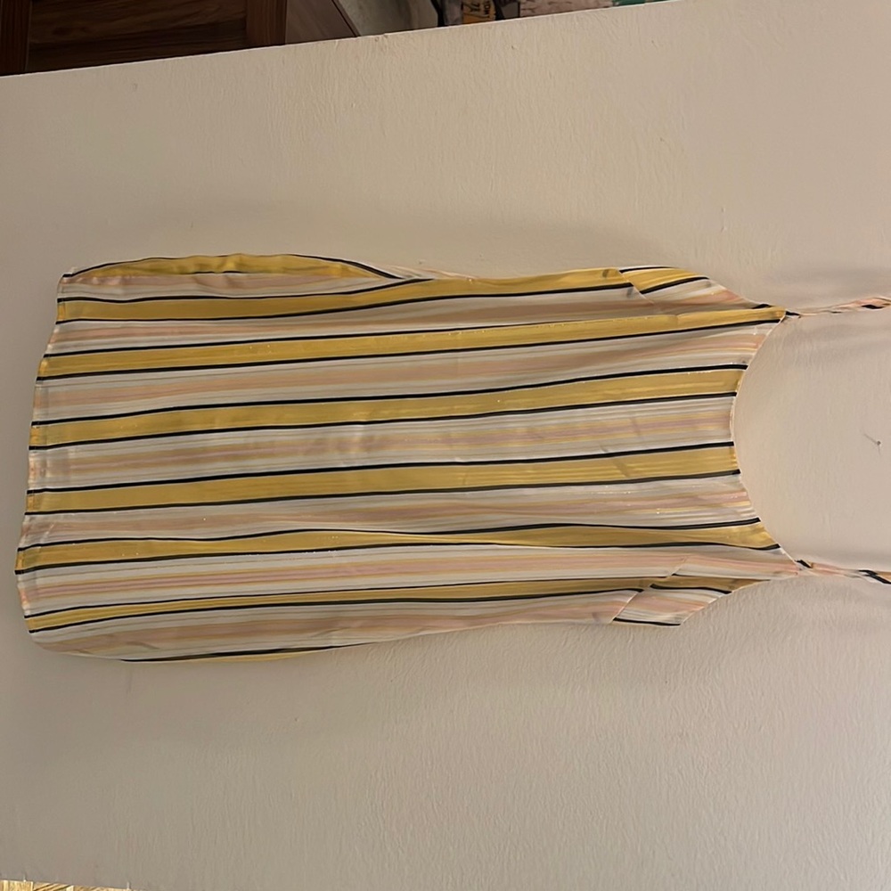 Yellow stripped dress